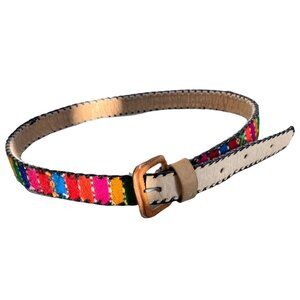 Boho Multicolor Woven Handmade Youth Belt